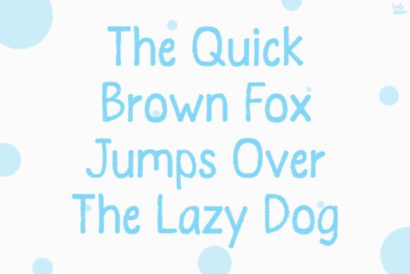 Puffi Font PNG with transparent background - Preview 3