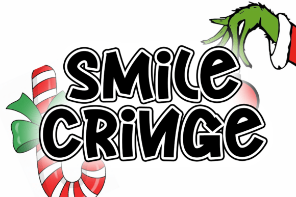 Quick Grinch Font PNG with transparent background - Preview 3