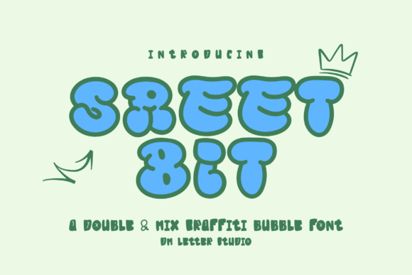 Street Bit Font - Bubble Lettering Fonts