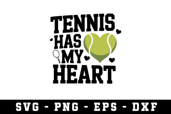 Tennis Has My Heart Svg Svg Cut File