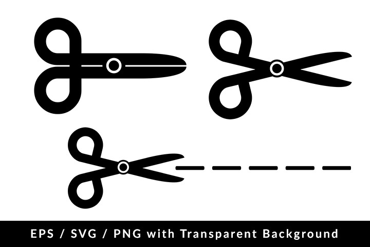 Scissors Icon Set SVG EPS PNG