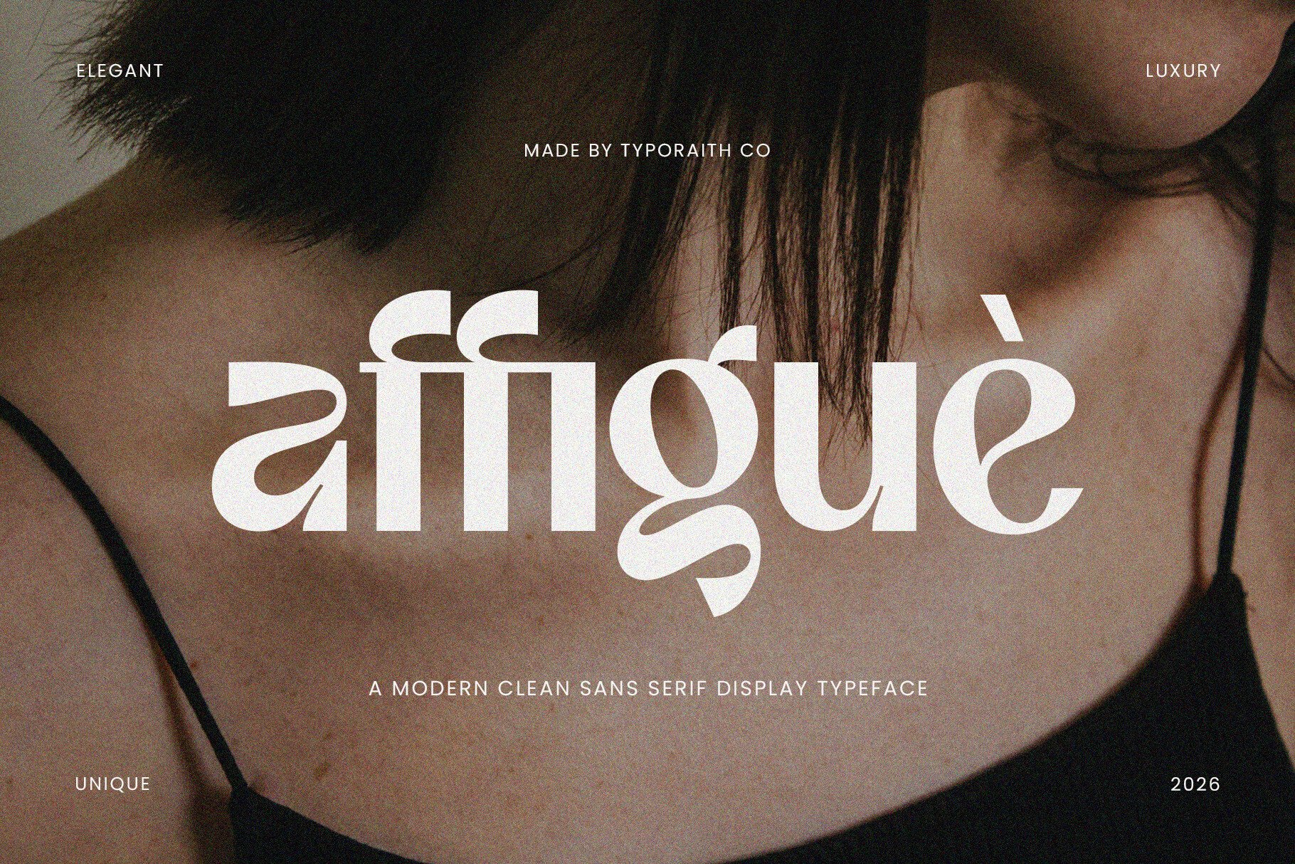 Affigue font preview, clean sans-serif for certificate body text