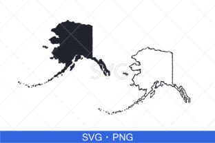 Alaska State Map SVG Graphic by chipus · Creative Fabrica