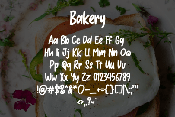 Bakery Font - Preview 1