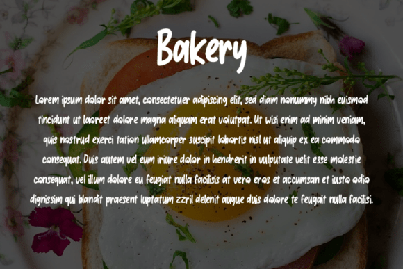 Bakery Font - Preview 2