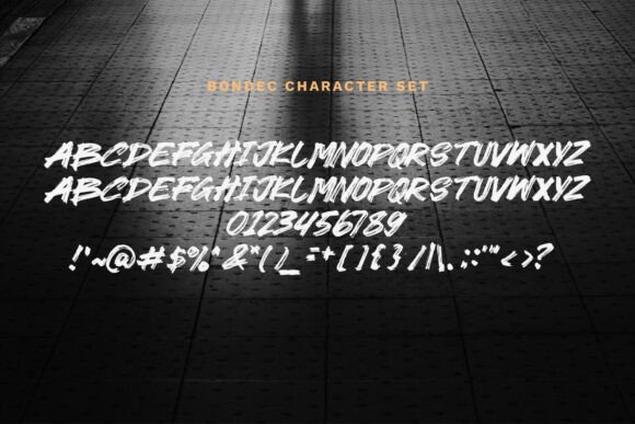 Bondec Font - Preview 4