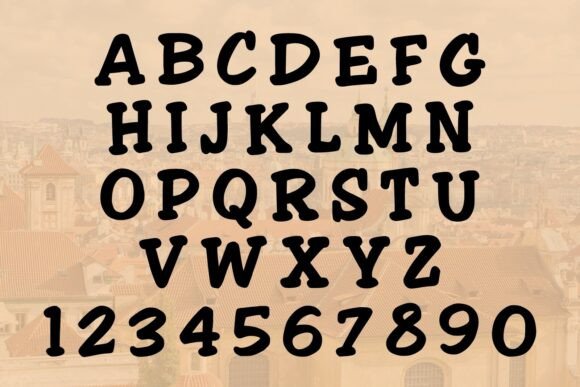 Chunky Sunday Font PNG with transparent background - Preview 3