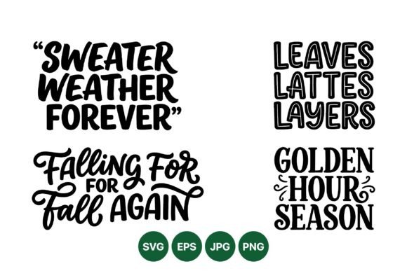 Cozy Fall Autumn Quote Svg Graphics