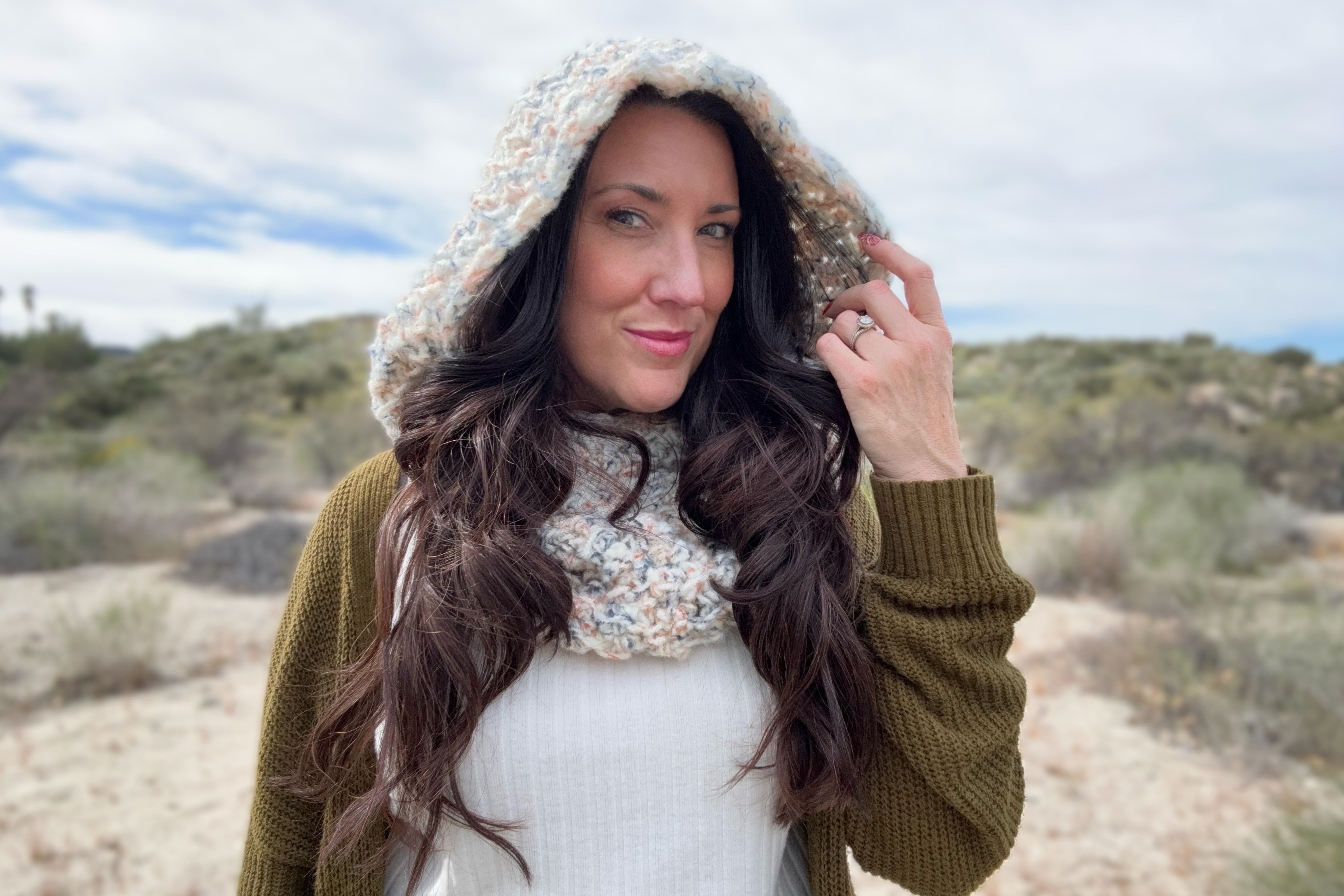 Dusk Hooded Cowl Crochet Pattern
