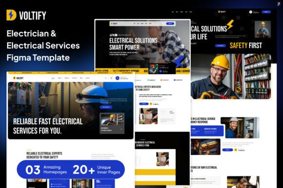 Electrician & Electrical Services Figma