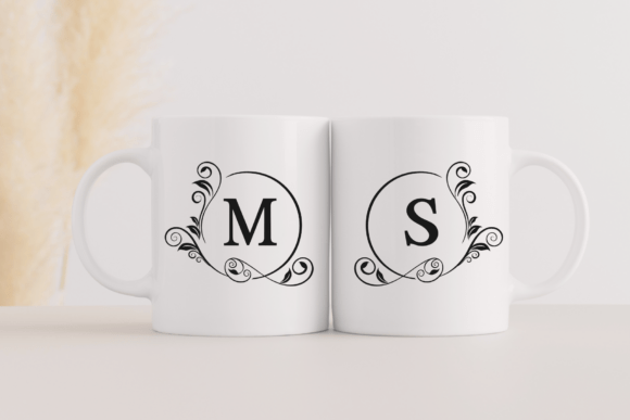 Elegant Vine Monogram Font - Preview 2