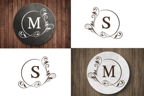 Elegant Vine Monogram Font - Preview 4