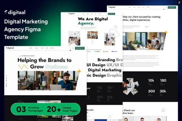 Figma UI Digital Marketing Agency
