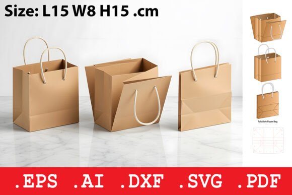 Foldable Paper Shopping Bag Grafik Boxen und Kartons Von Pungpond. TH