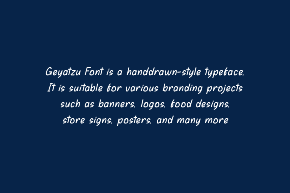 Geyatzu Font - Preview 4
