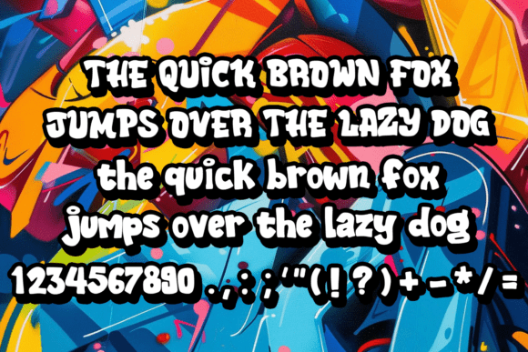 Graffiti Giggle Font - Preview 3