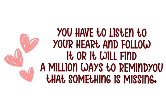 Hearted Font - Preview 3