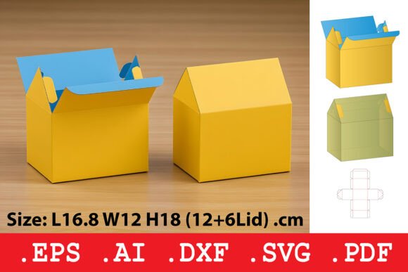 House Shape Carry Box Grafica Scatole e cartoni Di Pungpond. TH