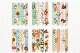 Ice Cream Brush Stroke Clipart Graphic by Markicha Art · Creative Fabrica