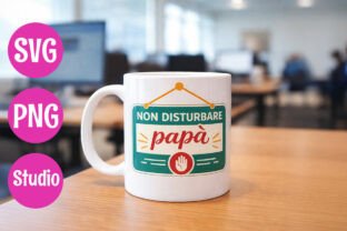 Italian Father Quote Design Graphic by eleonora.galvagno · Creative Fabrica