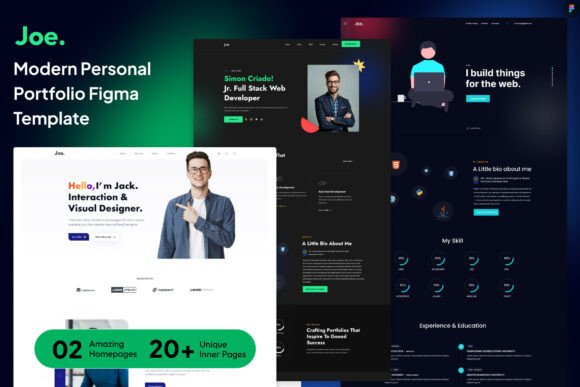 Joe - Personal Portfolio Figma Template