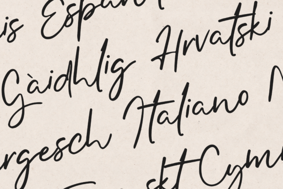 Marbella Font PNG with transparent background - Preview 2