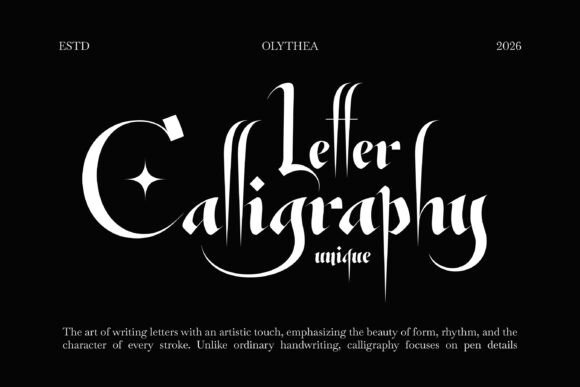 Olythea Font PNG with transparent background - Preview 1