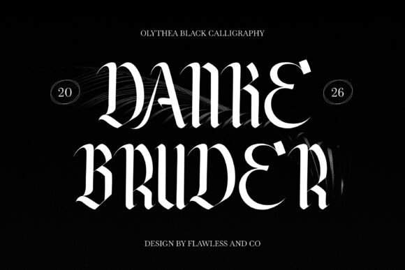 Olythea Font PNG with transparent background - Preview 3