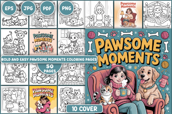 Pawsome Moments Coloring Pages