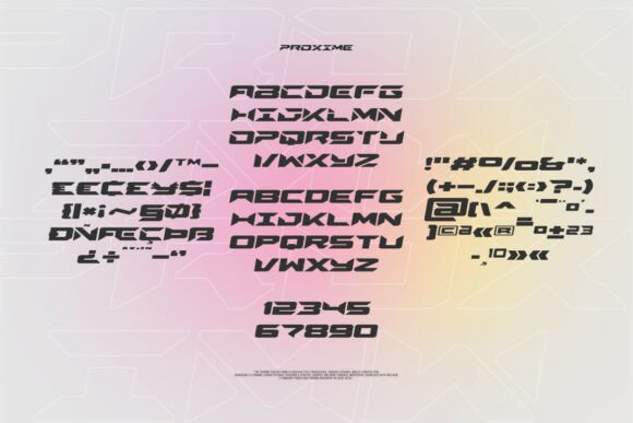 Proxime Oblique Font PNG with transparent background - Preview 1