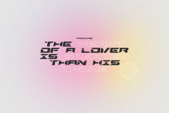 Proxime Oblique Font PNG with transparent background - Preview 3