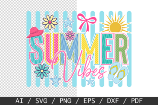 Summer Vibes SVG, Preppy Summer SVG PNG Graphic by Hi-dpiStudio ...