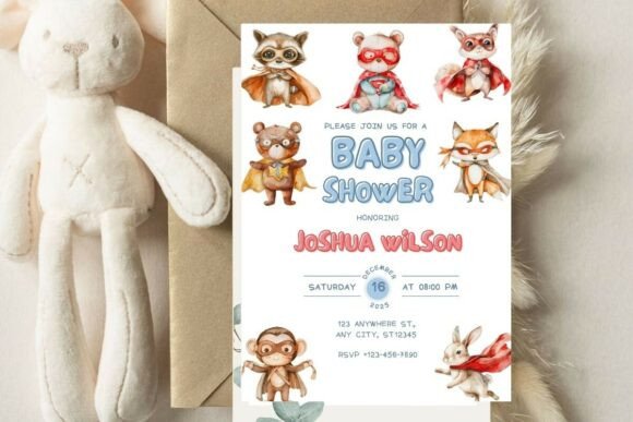 Baby Shower Welcome Sign & Invitation