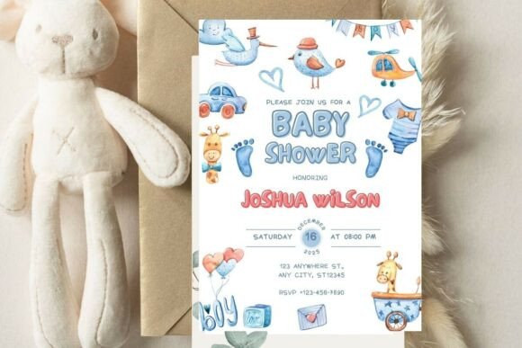 Baby Shower Welcome Sign & Invitation