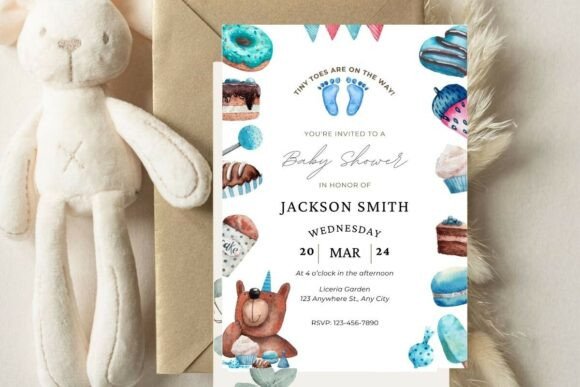 Baby Shower Welcome Sign & Invitation