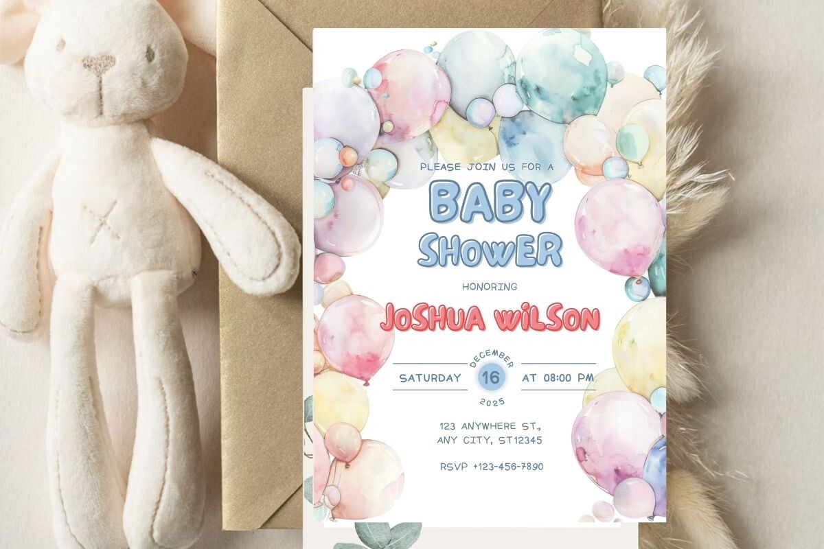 Baby Shower Welcome Sign & Invitation