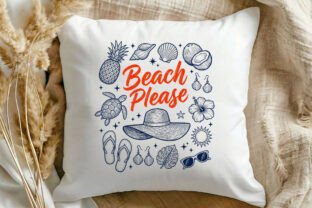 Beach Please Retro Summer PNG Graphic by SR Design · Creative Fabrica