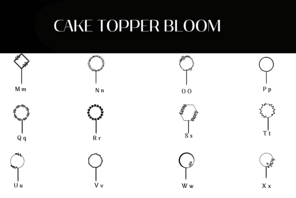 Cake Topper Bloom Font - Preview 2