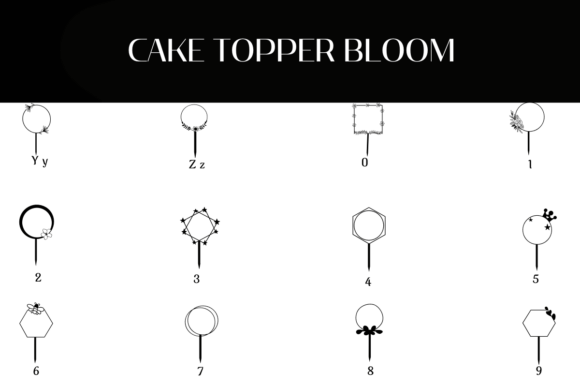 Cake Topper Bloom Font - Preview 3