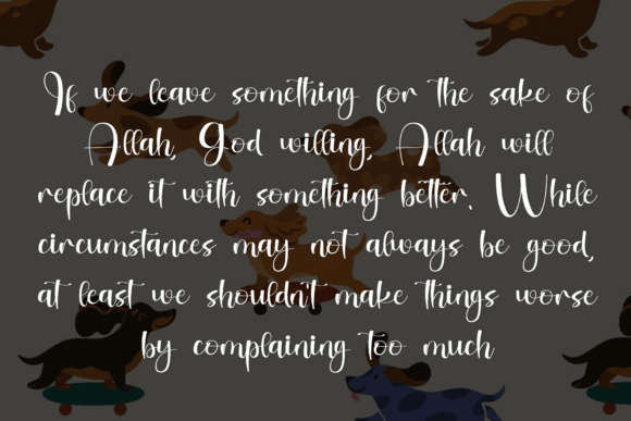 Dachshund Font PNG with transparent background - Preview 4