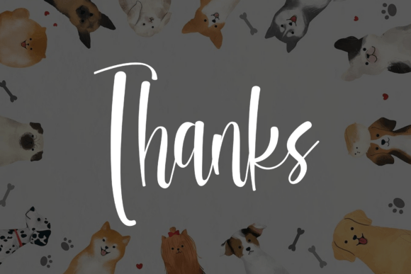 Dachshund Font PNG with transparent background - Preview 6