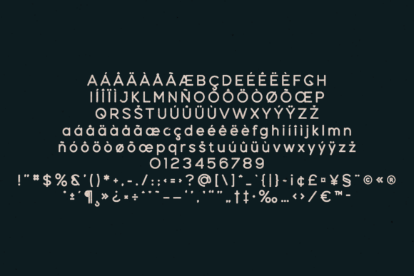 Dense Font - Preview 4