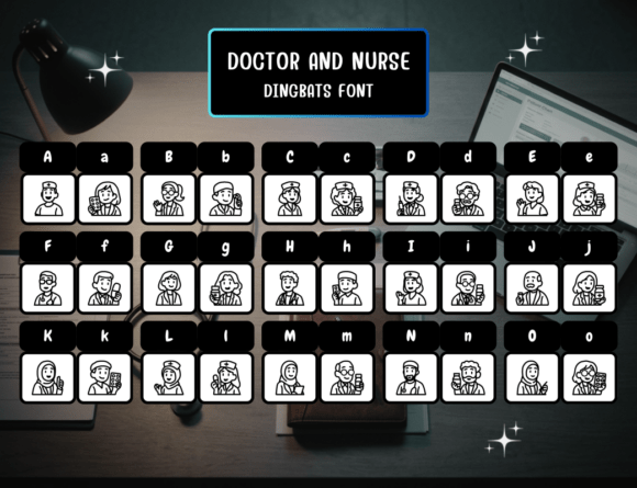 Doctor and Nurse Font - Preview 1