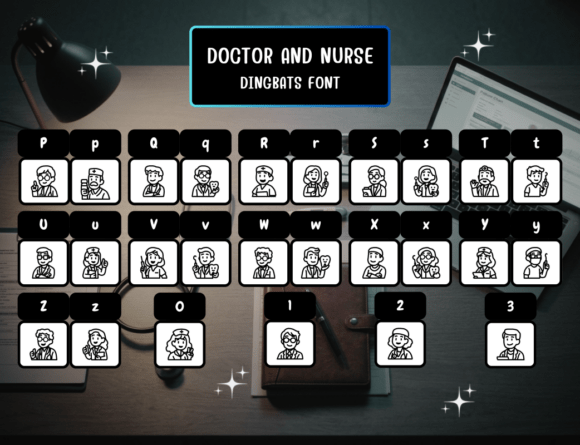 Doctor and Nurse Font - Preview 2