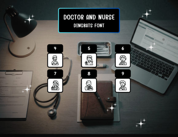 Doctor and Nurse Font - Preview 3
