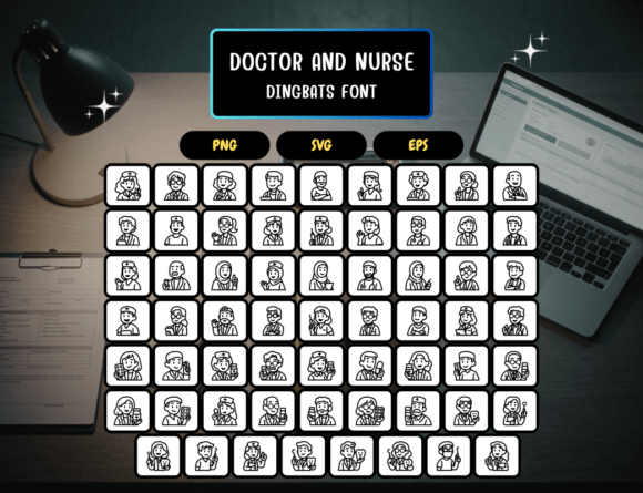 Doctor and Nurse Font - Preview 4