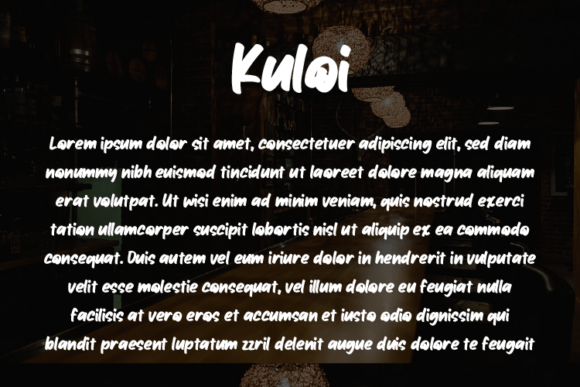 Kuloi Font PNG with transparent background - Preview 2