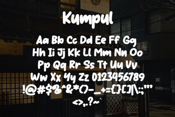 Kumpul Font PNG with transparent background - Preview 1