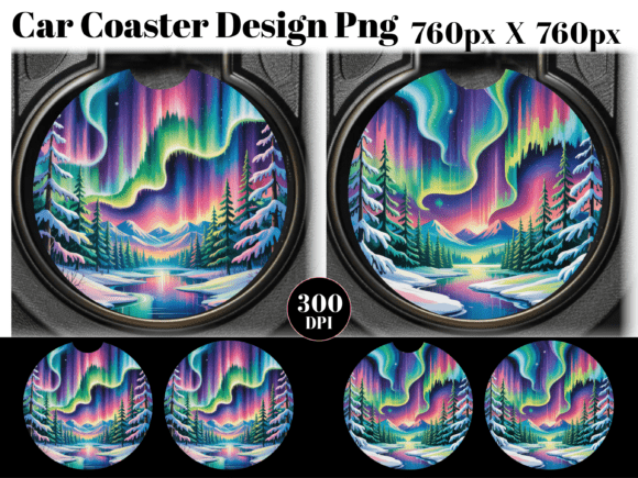 Northlight Forest Car Coaster PNG