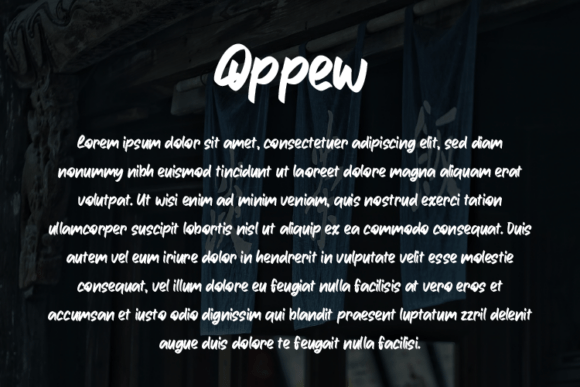 Oppew Font PNG with transparent background - Preview 2